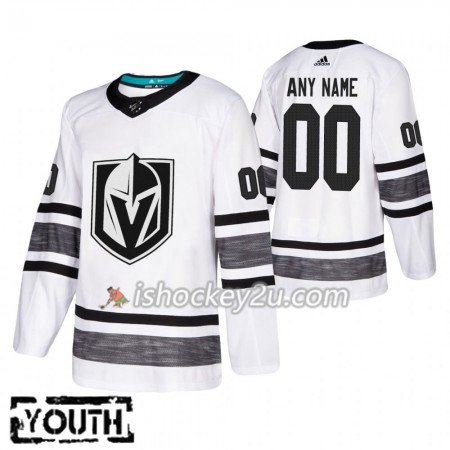 Børn NHL Vegas Golden Knights Trøje Tilpasset Hvid 2019 All-Star Adidas Authentic
